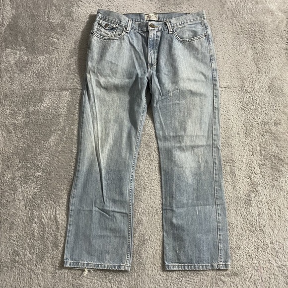 Old Navy Jeans Mens Size 34x30 Light Wash Blue Denim Flap Pockets Workwear‎ - Picture 1 of 8